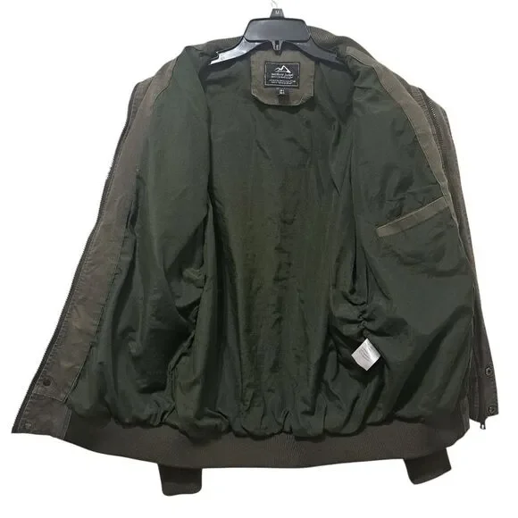 Outdoor Jacket Gorpcore Retro Utility Military Casual Jacket Olive Green Large - Picture 4 of 17